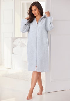 Short Hooded Sweatshirt Robe