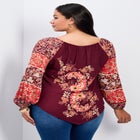 Nichola Scarf Print Top image number 1