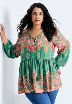 Kiani Boho Print Tunic