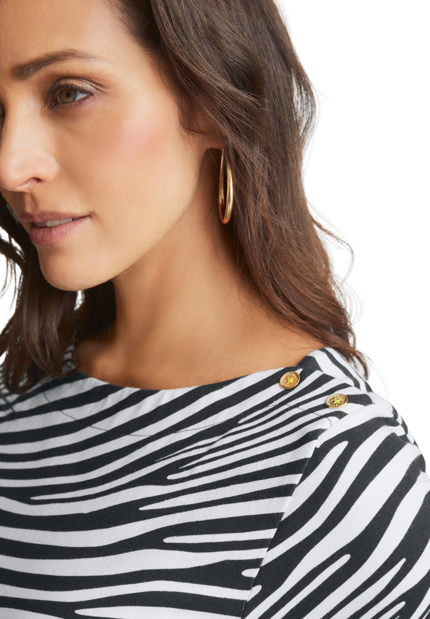 Stretch Cotton Boatneck Tunic image number 8