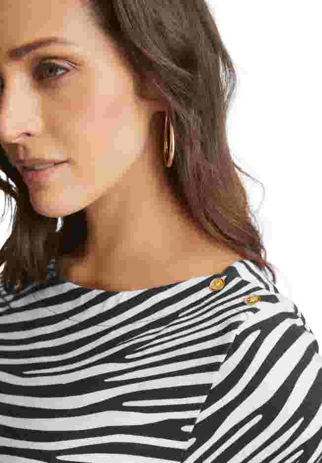 Stretch Cotton Boatneck Tunic image number 7