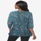 Stretch Cotton Boatneck Tunic image number null