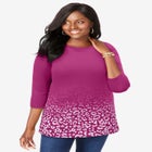 Stretch Cotton Boatneck Tunic image number null