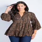 Flora Blouson Tiered Tunic image number 0