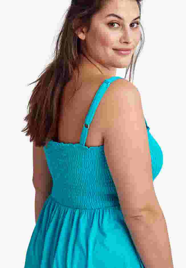 Smocked Bodice Tank Dress image number 3