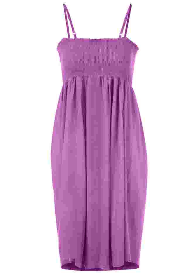 Smocked Bodice Tank Dress image number 4