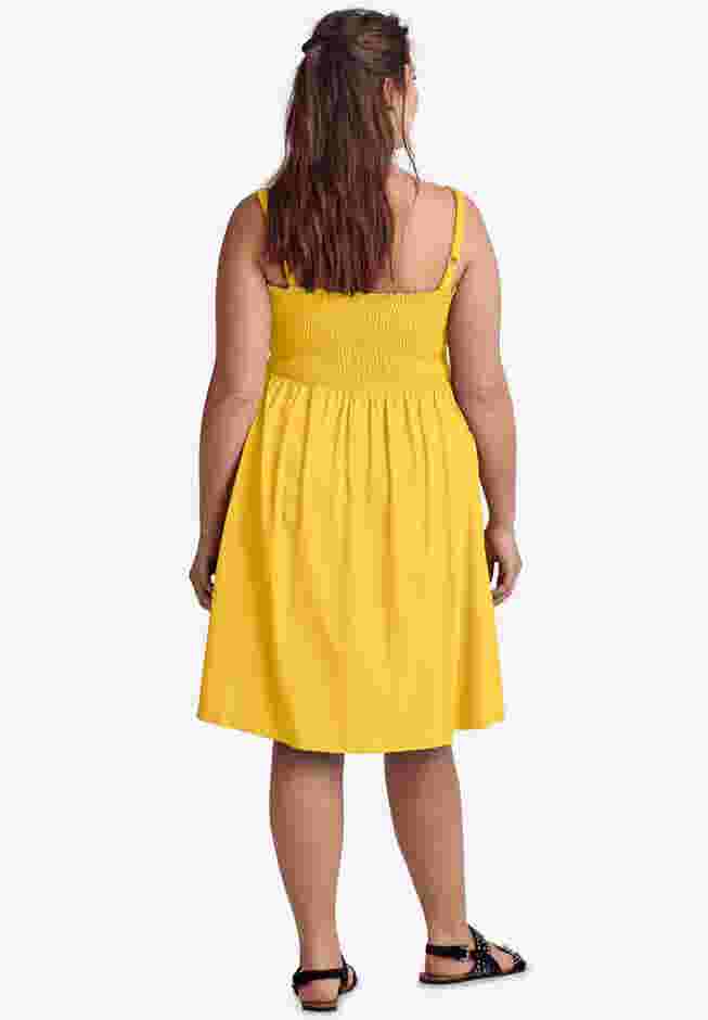 Smocked Bodice Tank Dress image number 1