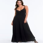 Knit Surplice Maxi Dress image number null