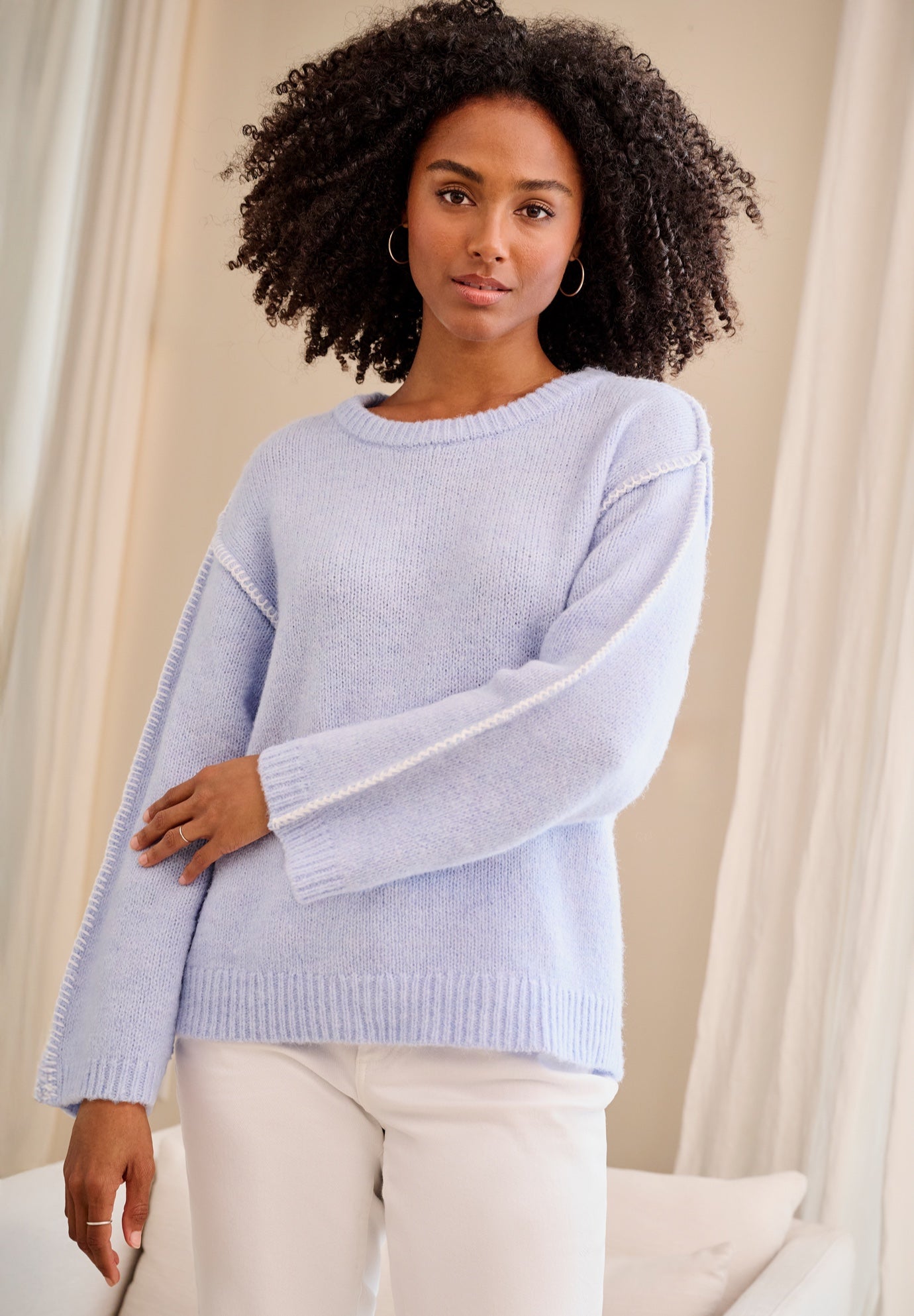 Whipstitch Pullover Sweater image number 0