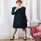 Bell Sleeve Shift Dress image number null