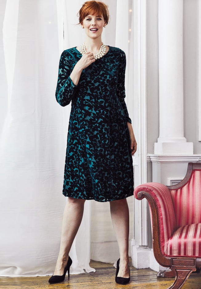 Bell Sleeve Shift Dress image number 1