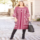 Bell Sleeve Shift Dress image number null