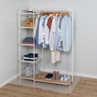 Freestanding Clothing Rack With Shelves image number null