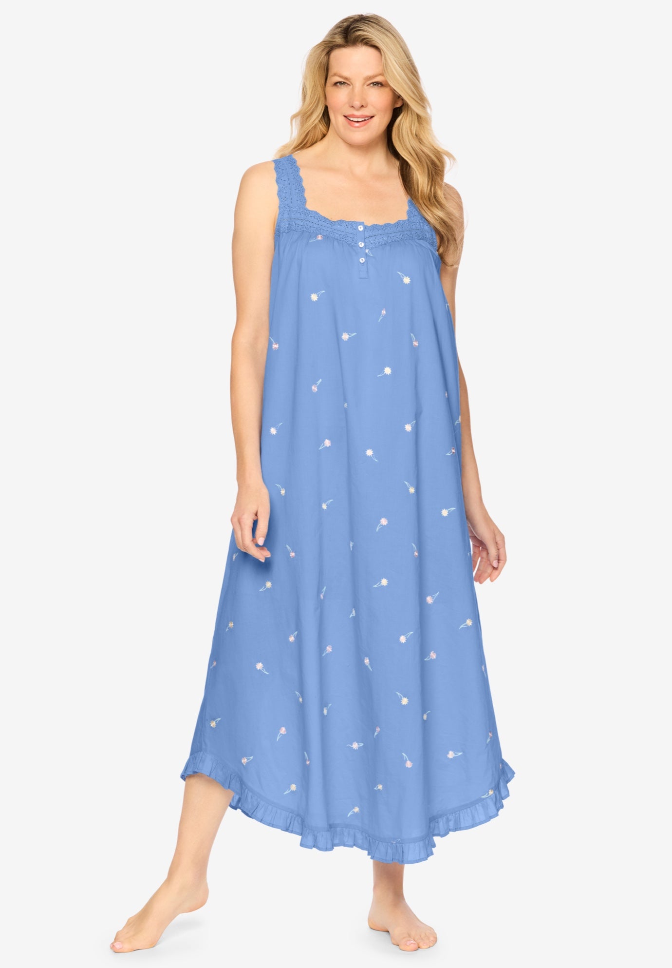 Long Embroidered Gown  image number 0