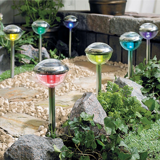 Color Changing Solar Lights, Set of 8 image number 0