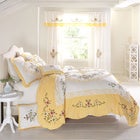 Ava Oversized Embroidered Cotton Quilt image number 0