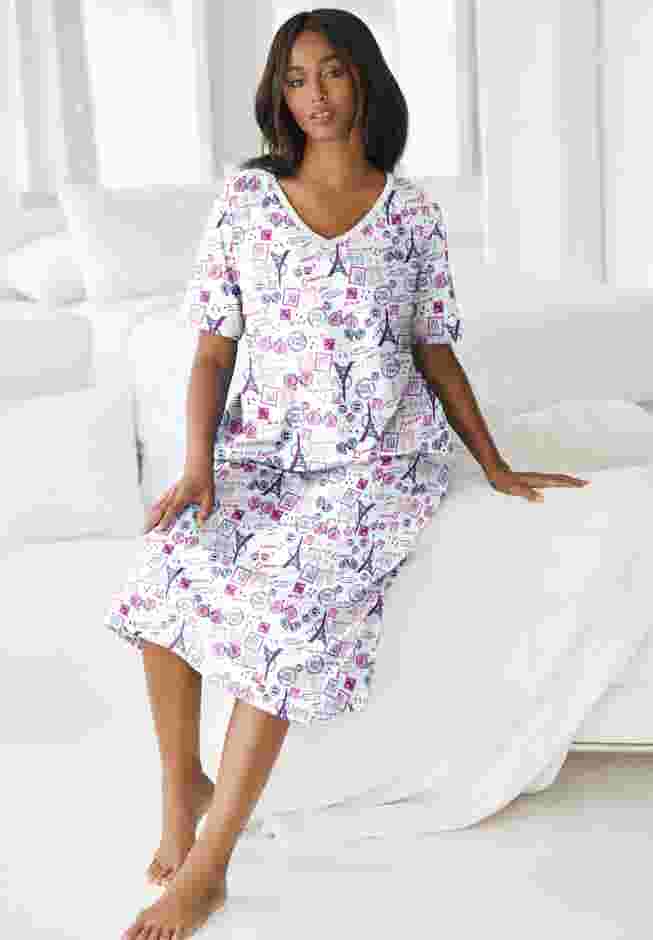 Long Print Sleepshirt image number 5