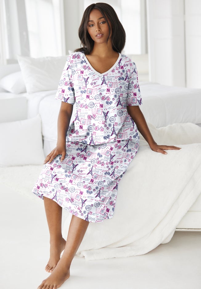 Long Print Sleepshirt image number 6