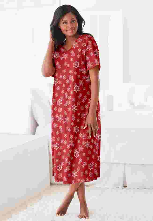 Long Print Sleepshirt image number 6