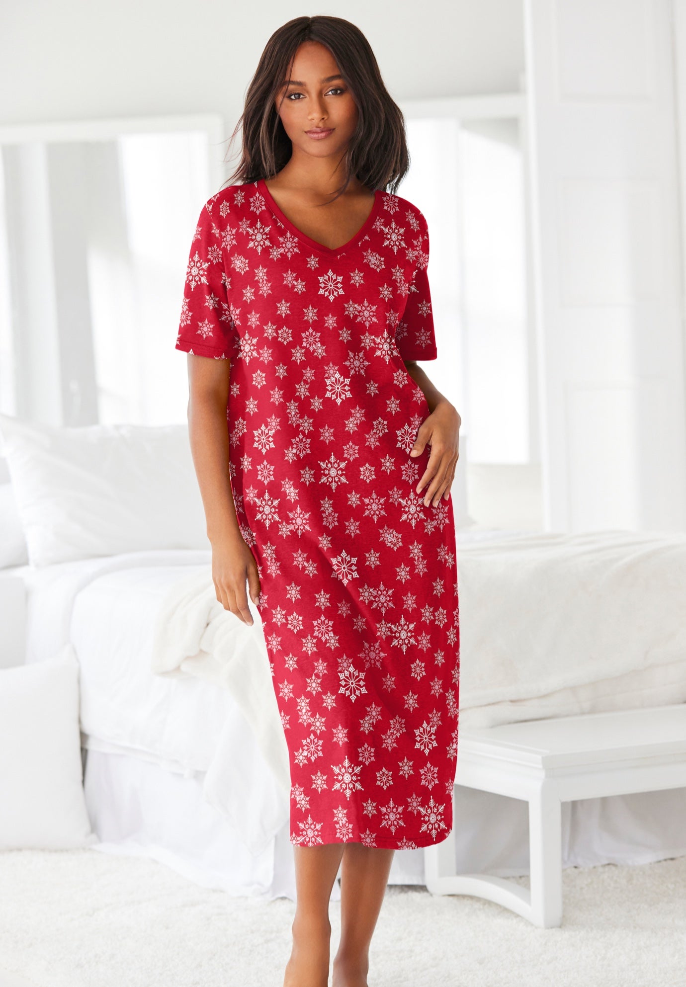 Long Print Sleepshirt image number 0