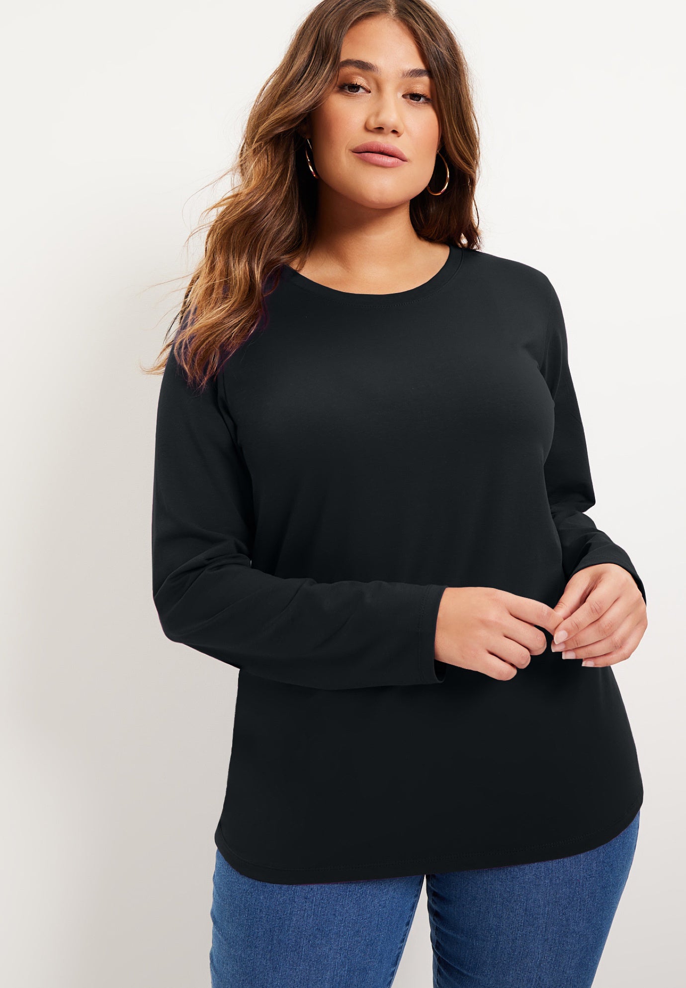 Long-Sleeve Crewneck One + Only Tee image number 0