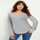 Long-Sleeve V-Neck One + Only Tee image number null