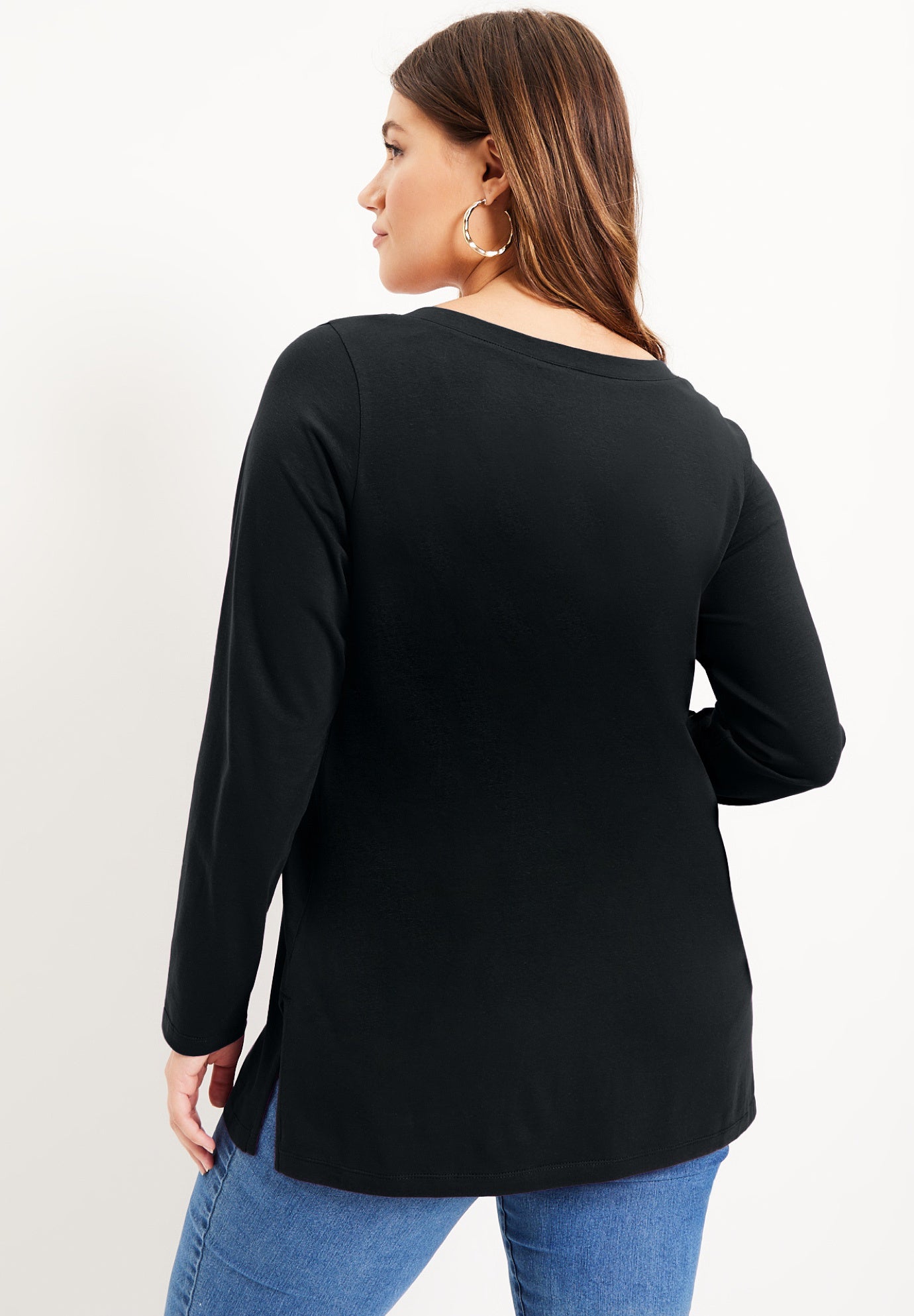 Long-Sleeve V-Neck One + Only Tunic image number 1