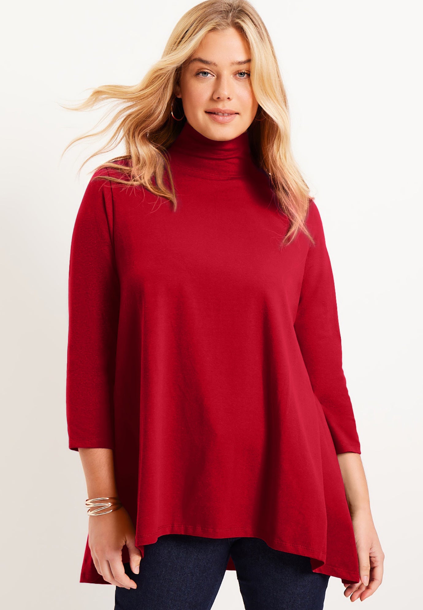 One+Only Mock-Neck Tunic image number 0