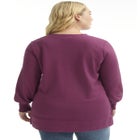 V-Neck French Terry Sweatshirt image number null