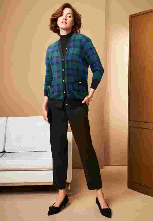 V-Neck Cardigan Sweater image number 0
