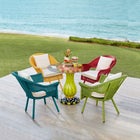 Roma Hand-Woven Resin Wicker Stacking Chair image number null