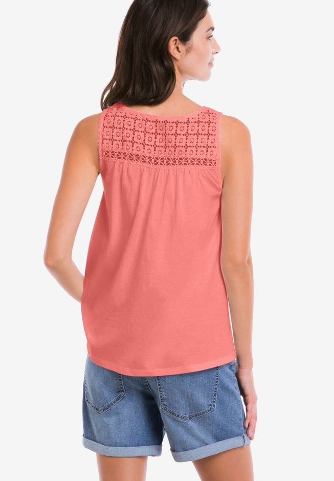 Crochet Lace Tank image number 1