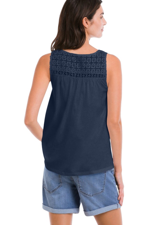 Crochet Lace Tank image number 1