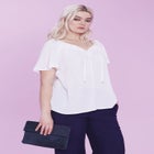 Flutter Sleeve Blouse image number null