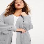 Open-Front Cardigan image number null