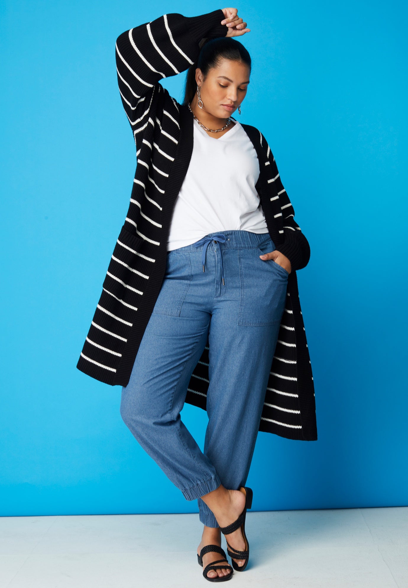 Open-Front Cardigan image number 0