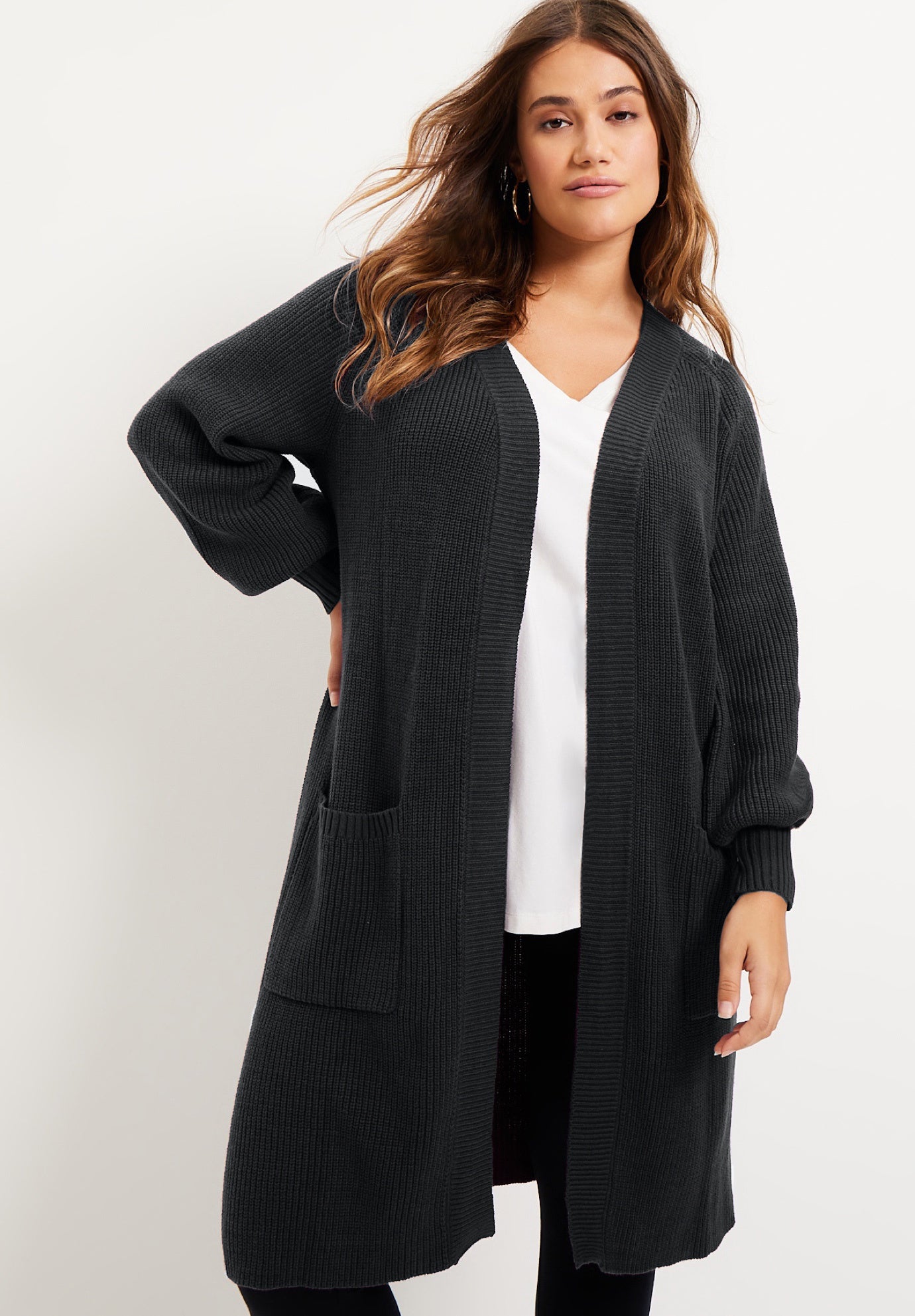 Open-Front Cardigan image number 0