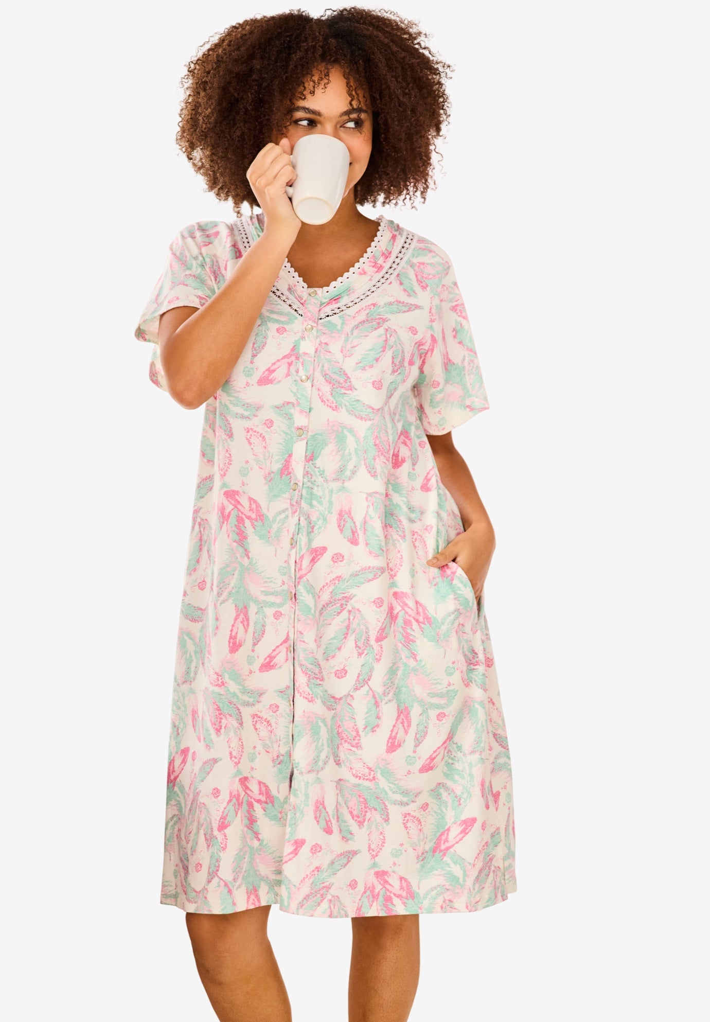 Only Necessities&reg; Snap-Front Gown image number 0