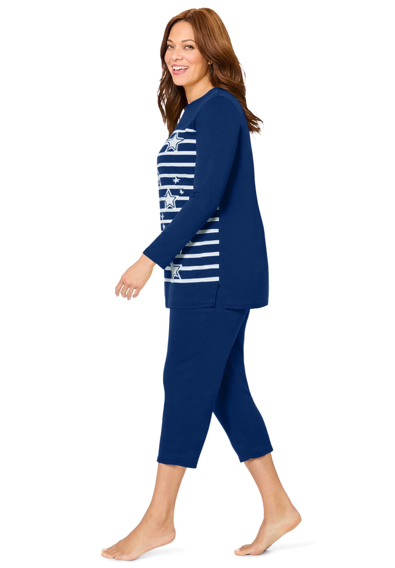 Avenue Body 2-Piece Set Sweatshirt Capri image number 2