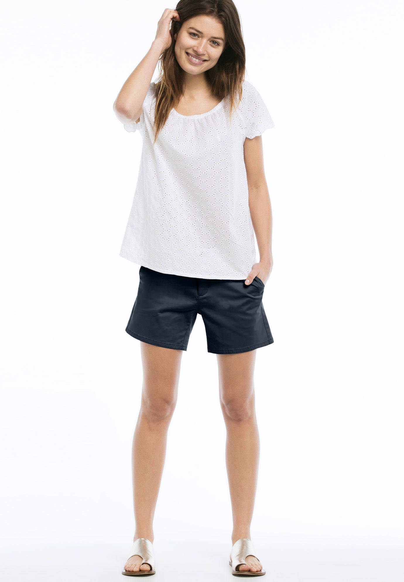 Stretch Chino Mid-rise Shorts image number 0