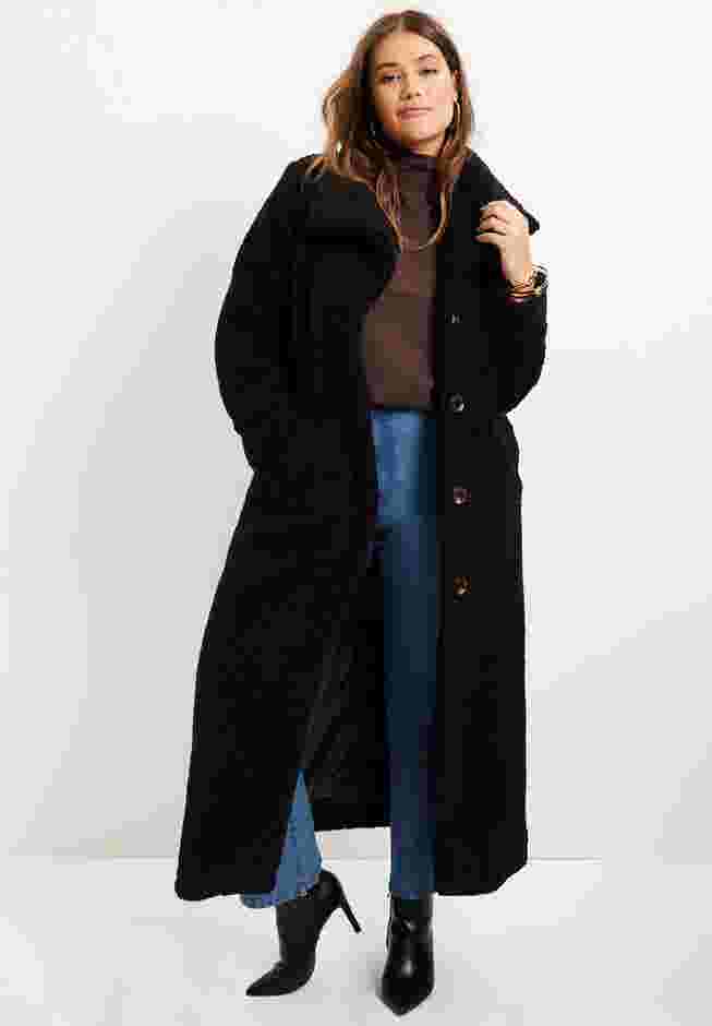 Maxi Teddy Fleece Coat image number 4