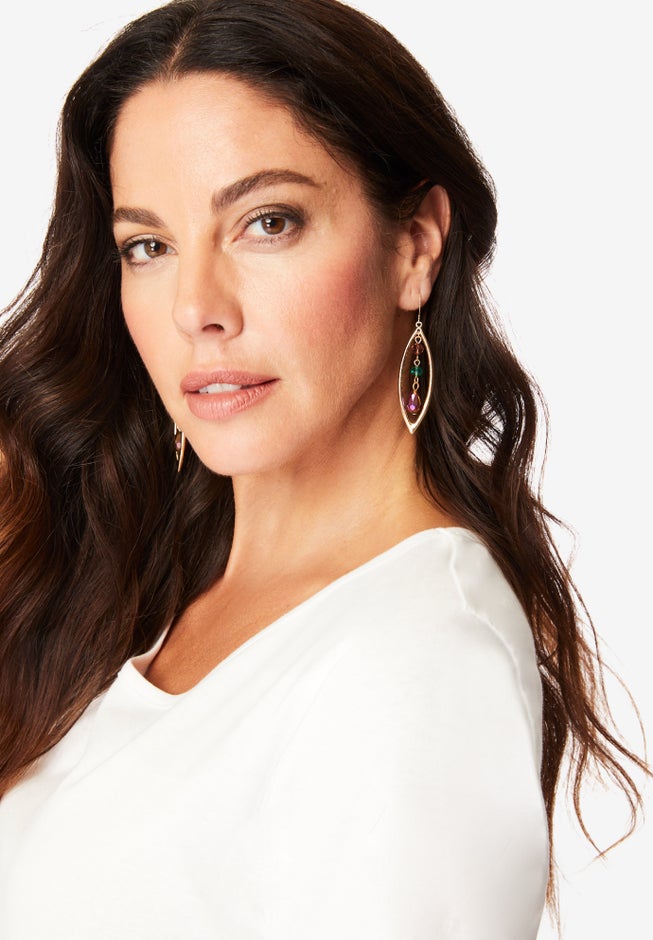 Marquoise Beaded Earrings image number null