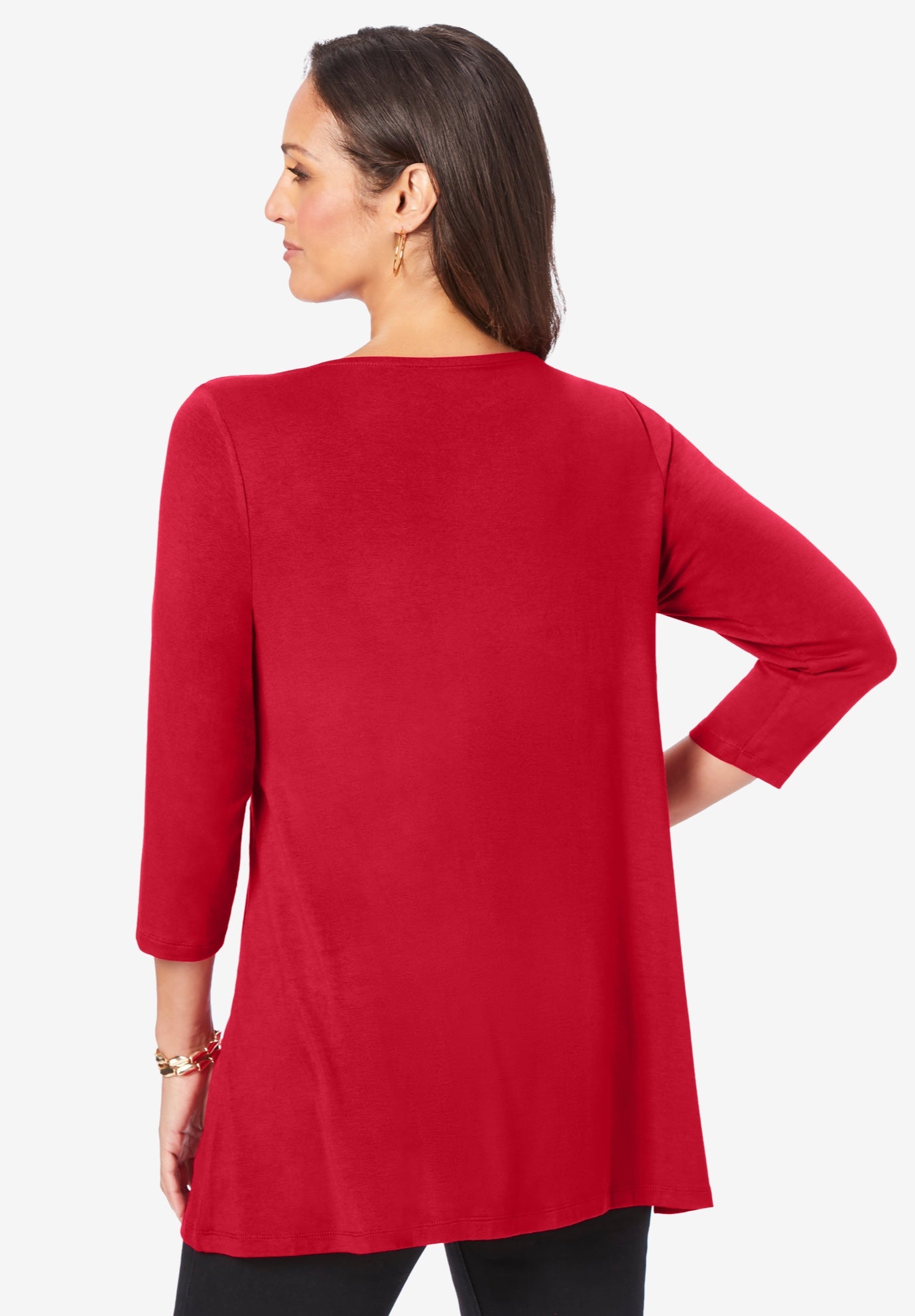 Twist-Front Trapeze Tunic image number 4
