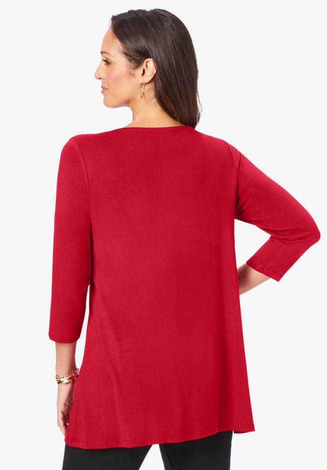 Twist-Front Trapeze Tunic image number 4