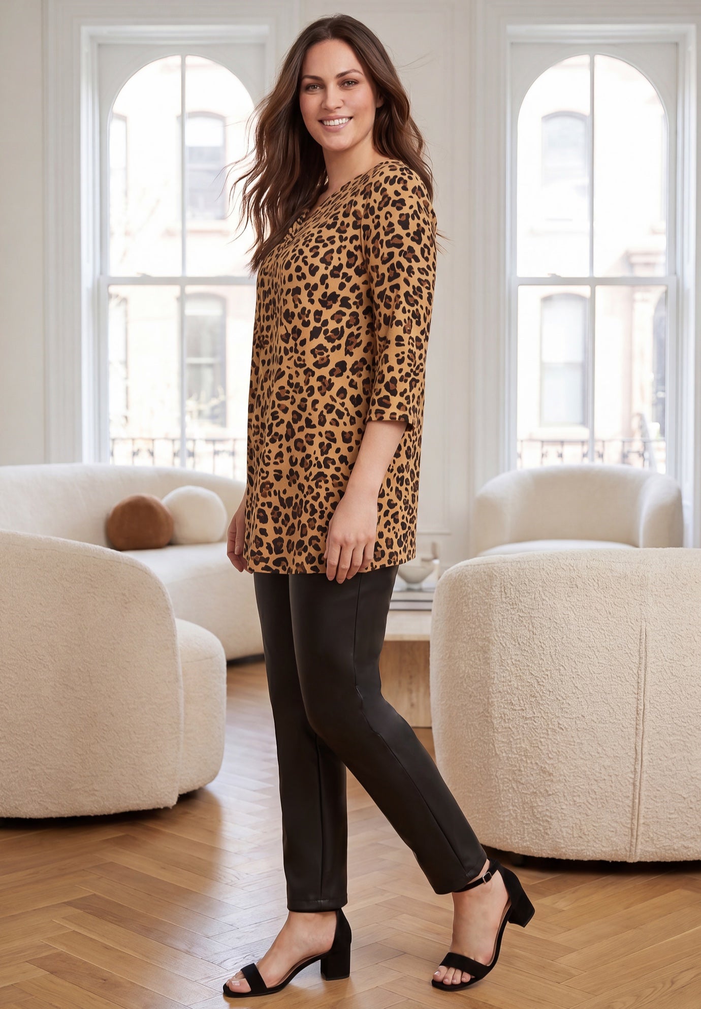 Twist-Front Trapeze Tunic image number 2
