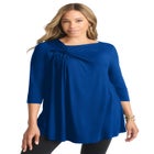 Twist-Front Trapeze Tunic image number null