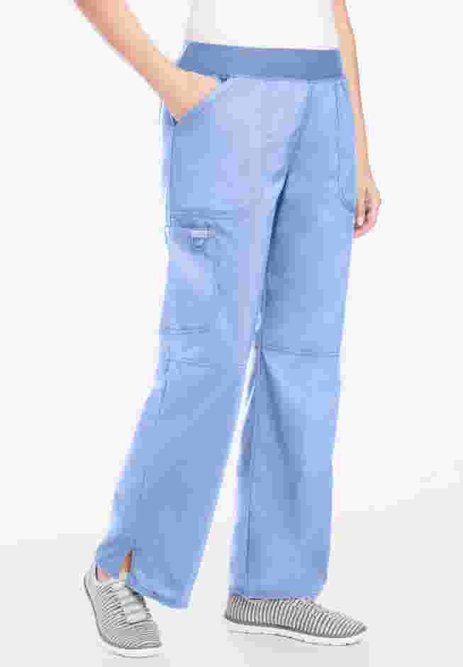 Mid-Rise Straight-Leg Pull-On Pant Scrubs image number 0