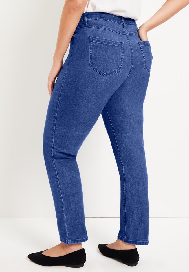Curvie Fit Straight-Leg Jeans image number 1