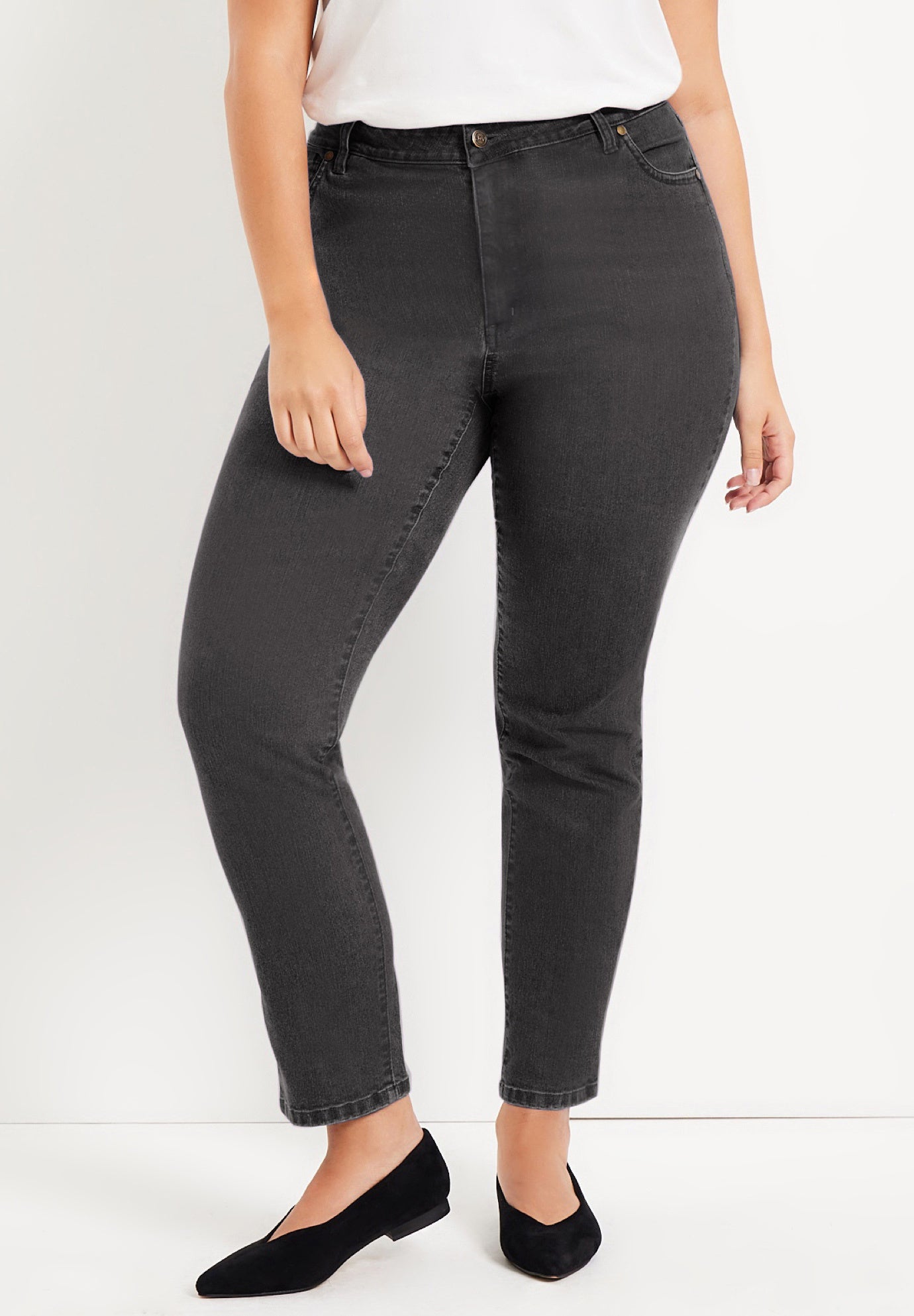 Curvie Fit Straight-Leg Jeans image number 0