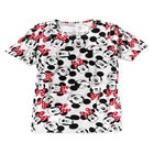 Disney Women's Short Sleeve Crew Tee Mickey Mouse All Over Print image number null